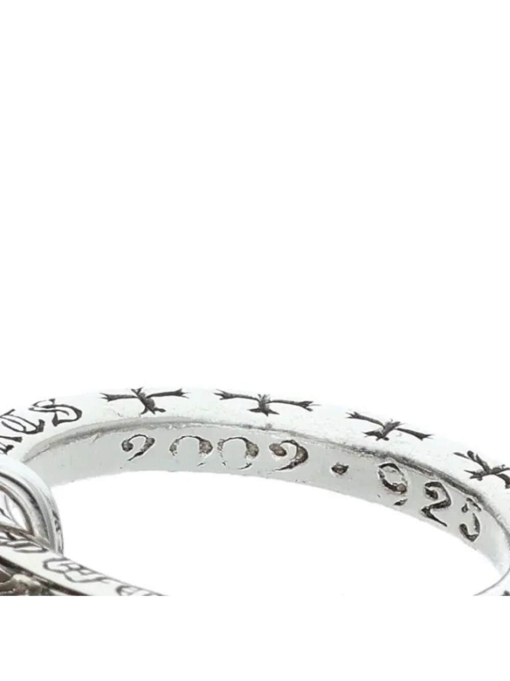 Chrome Hearts Ntfl Baby Fat Motif Silver Ring